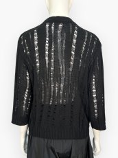 画像12: ボーラーメッシュニット　プルオーバー  (12)