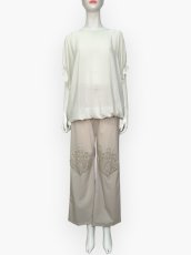 画像9: ２WAYタフタ　レース付きパンツ  (9)