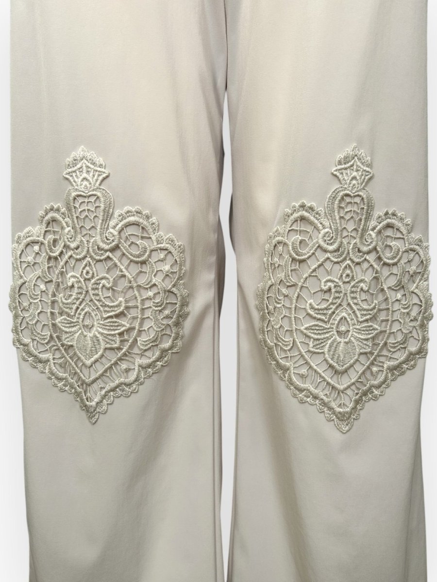 画像8: ２WAYタフタ　レース付きパンツ  (8)