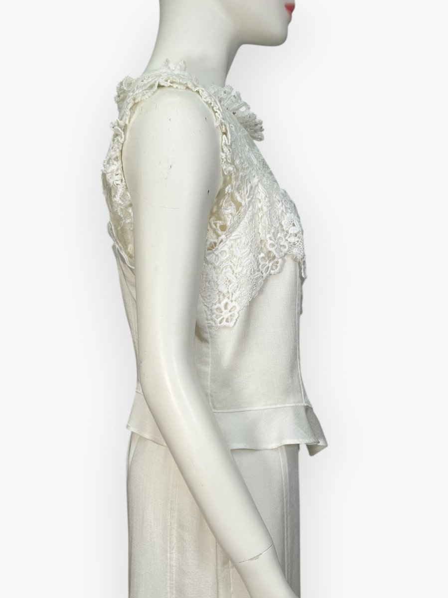 画像9: マチュアリーデニム　レースジレ  (9)