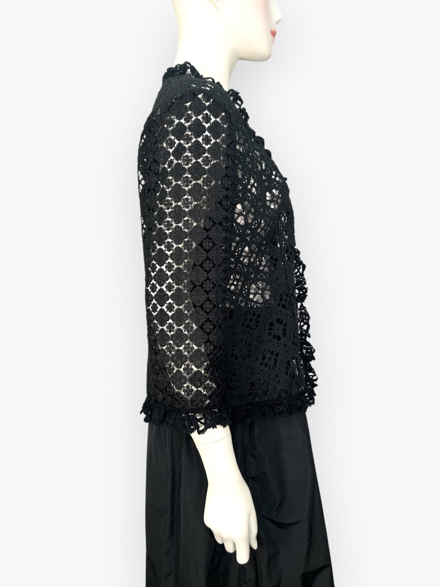 画像2: メランジェレース　ブラウス  (2)