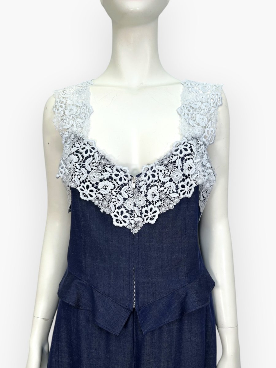 画像1: マチュアリーデニム　レースジレ  (1)