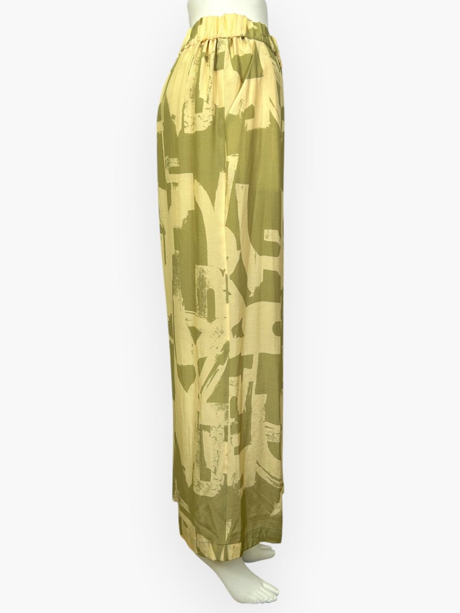 画像6: ブラッシュアートプリント　パンツ  (6)