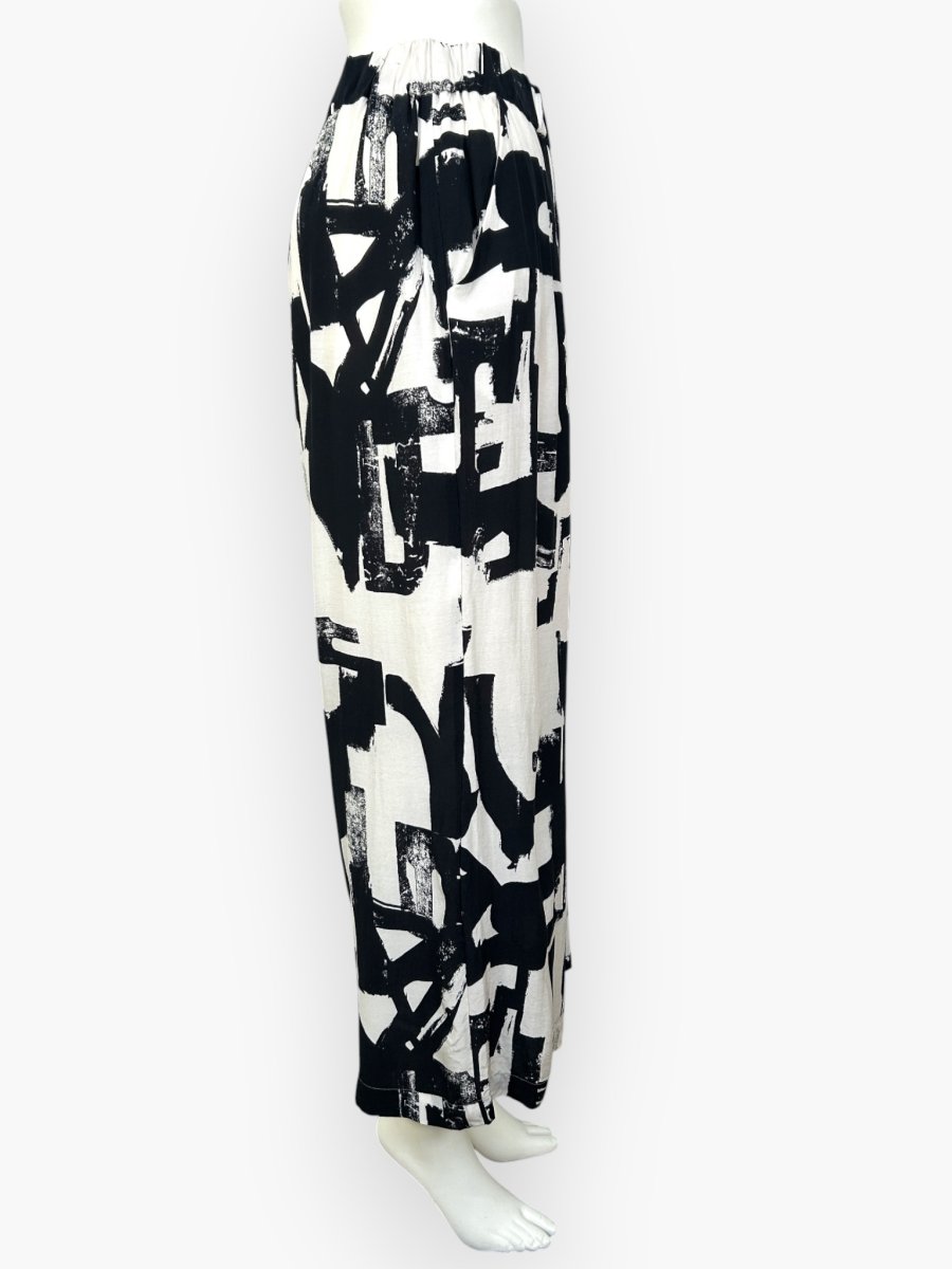 画像2: ブラッシュアートプリント　パンツ  (2)