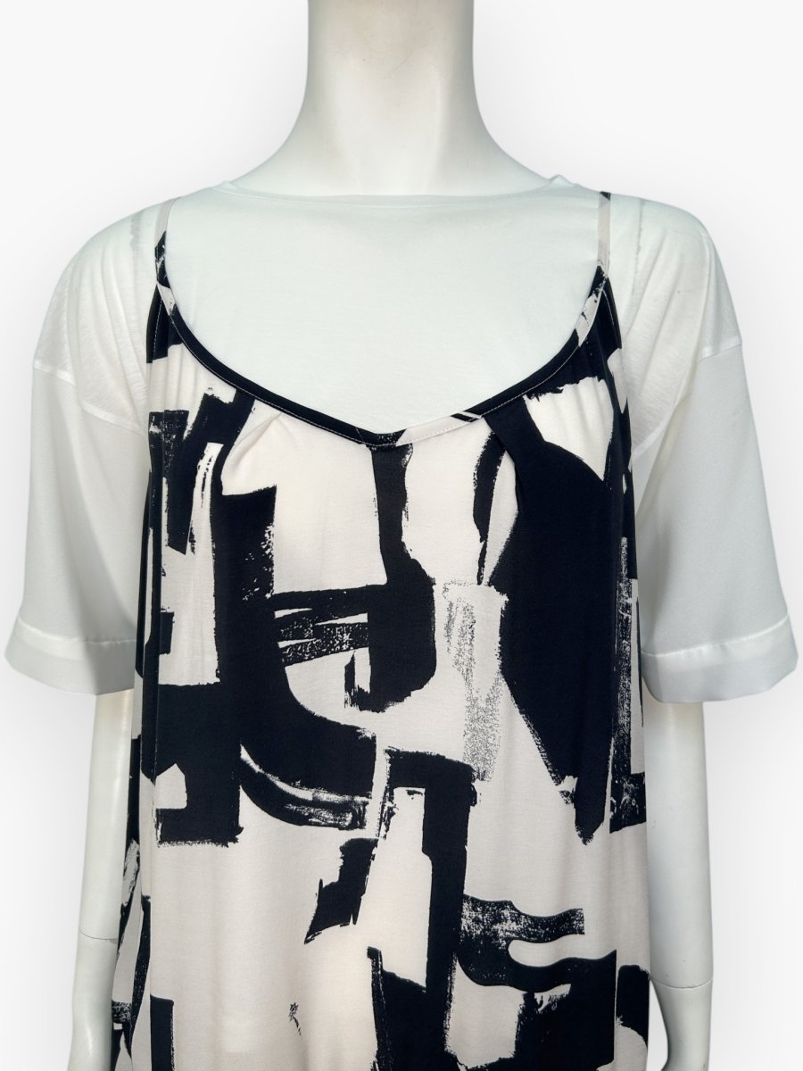 画像7: ブラッシュアートプリント　キャミワンピース  (7)