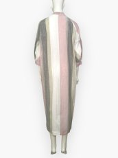 画像3: フレンチリネン混ストライプ　シャツワンピース  (3)