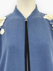 画像4: レトロデニム裏毛　ブルゾン  (4)