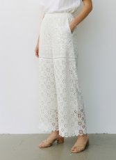 画像1: ＊メランジェレース　パンツ  (1)