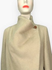 画像5: モヘヤ混エアリーシャギー　スタンドネックコート  (5)