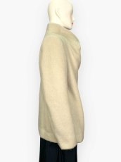 画像3: モヘヤ混エアリーシャギー　スタンドネックコート  (3)