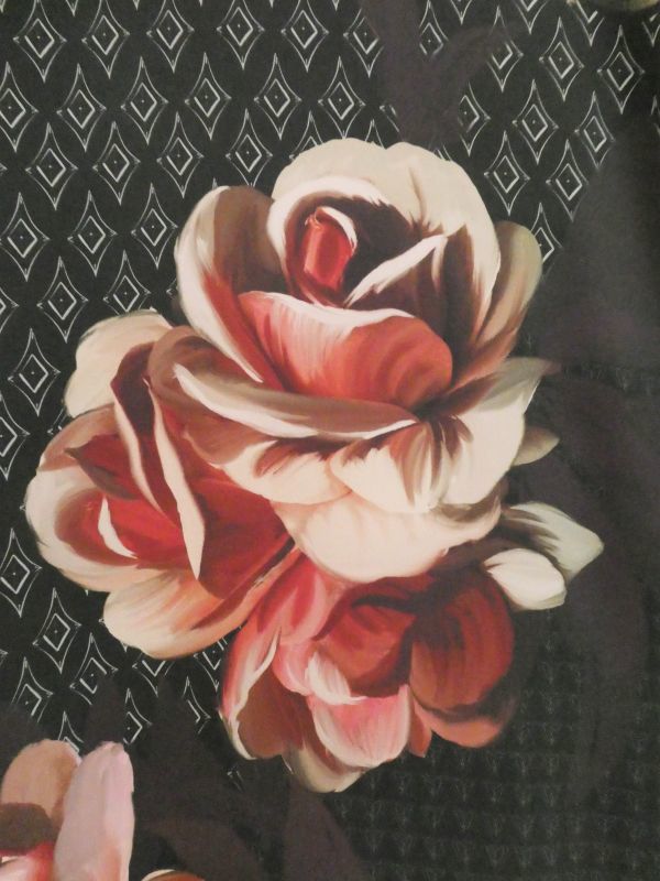 ビッグローズプリント キャミワンピース 4298 Shizuka Komuro