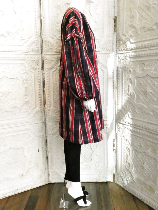 チェックタフタ ワンピース 4298 Shizuka Komuro