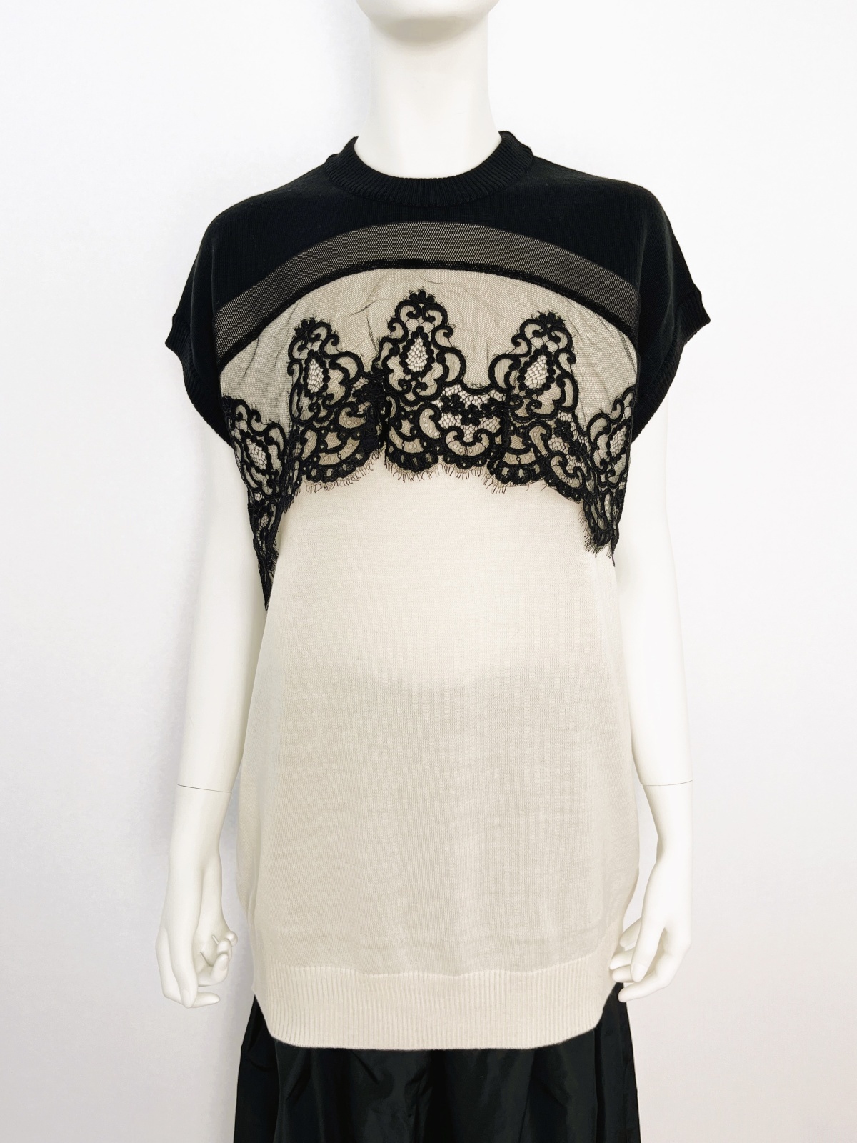 ミニョンレースニットチュニック